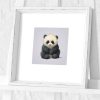 Panda Preframed Print