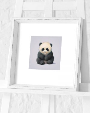 Panda Preframed Print